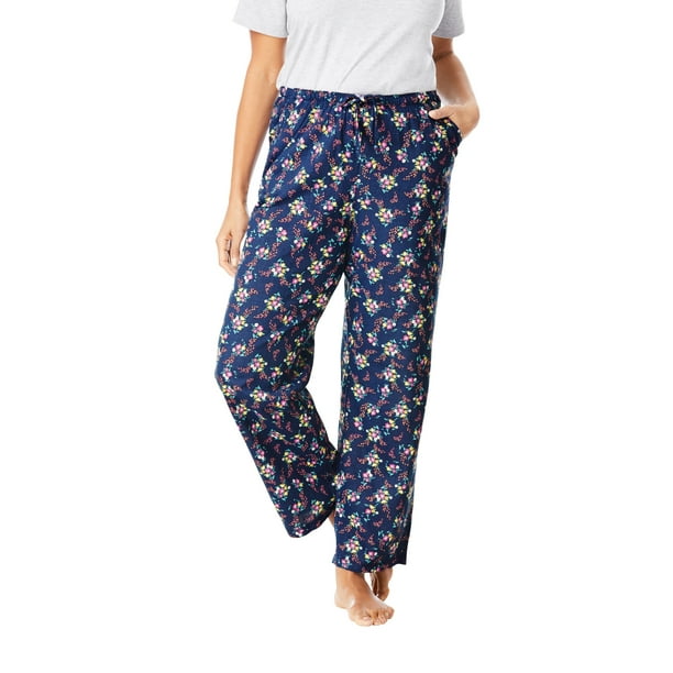 Dreams & Co. - Dreams & Co. Women's Plus Size Knit Sleep Pant Pajama ...
