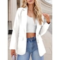 thumbnail image 5 of Weardear Women's Fall Business Casual Blazers Long Sleeve Notch Lapel Trendy Work Office Blazer Jackets Outerwear, 5 of 6