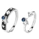 thumbnail image 4 of 2 anillos de pareja de astronautas con apertura ajustable, anillos de promesa a juego para niños y niñas., 4 of 12