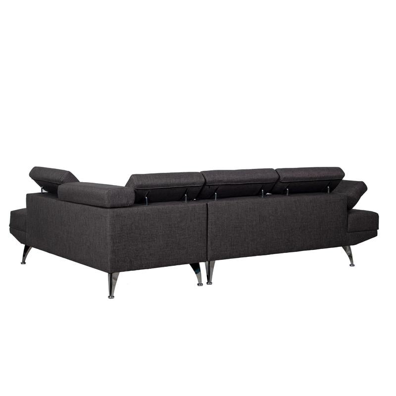 Kingway Furniture Reno Right Facing L Shaped Sectional In Dark Gray Com - Kingway Sectional Sofa Bed With Storage Convertible Chaise Sofabed Grey Kingway Furniture Reno Right Facing L Shaped Sectional In Dark Gray Com - Kingway Sectional Sofa Bed With Storage Convertible Chaise Sofabed Grey