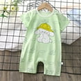 thumbnail image 2 of KAOOCXU Boys Girl Comfort Onesie Cartoon Animal Printed Short Sleeve O-Neck Romper Cotton Jumpsuit For 1-18 Months Skin Friendly Lightweight Home Clothing, 2 of 3