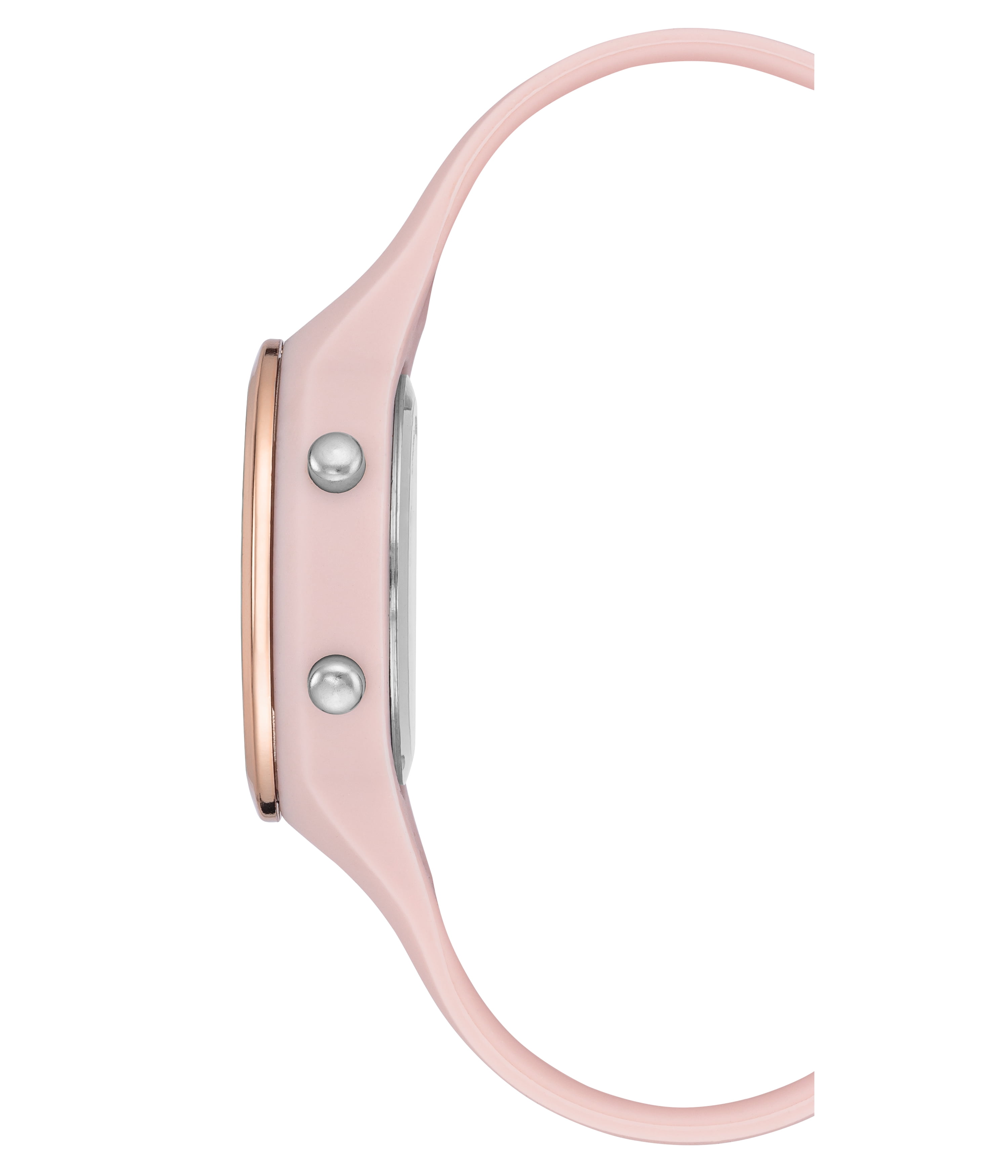 Time and Tru Adult Female Pink Silicone Digital Watch.