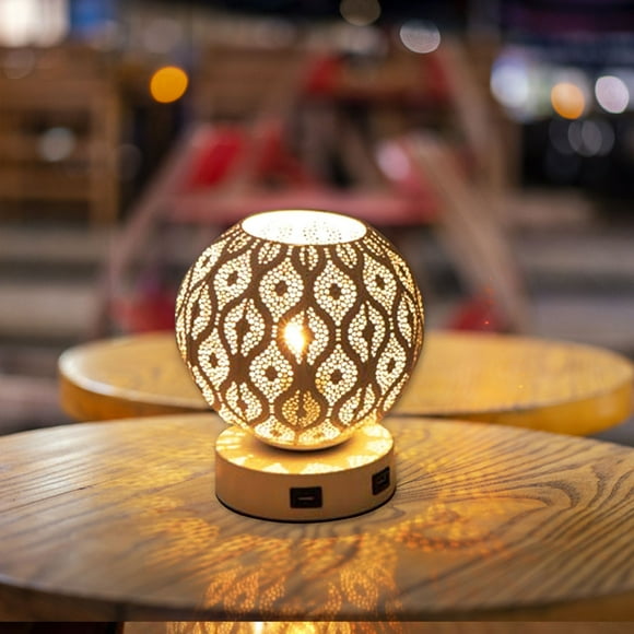 Creative Ins Desk Lamp Bedroom Bedside Gas Ambient Night Light Girl Small Lamp Children Star Projection, Spherical Lampshade, Dimmable, Can Be Used For Other