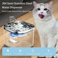 thumbnail image 3 of WF040 Fuente de agua para gatos con inducción inteligente 2L/67oz Fuente de agua para mascotas de a Meterk  Fuente de agua para mascotas, 3 of 7