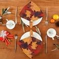thumbnail image 4 of GZHJMY Cloth Napkin Thanksgiving Fall Red Maple Kitchen Dining Table Decor for Family Gathering Dinner Napkin Party Favors 6 Pack 20" × 20", 4 of 6