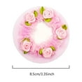 thumbnail image 3 of 3pcs Adjustable Dance Hair Net With Flower Girls Child Ballet Dance Skating Hair Net Lacework Bun, 3 of 5