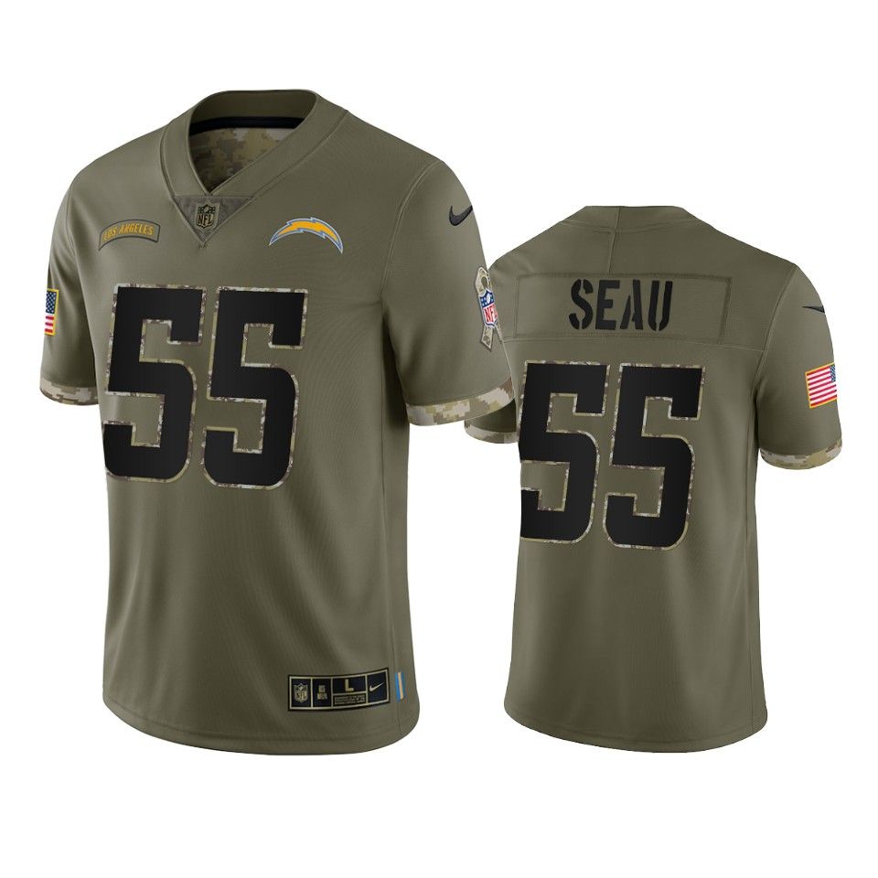 NFL_Jerseys Jersey Denver''Broncos'' #58 Von Miller 4 Brett Rypien 10 Jerry  Jeudy 3 Drew Lock Custom Youth''NFL''Olive Salute To Service Jersey 