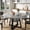 Gray, variant on EastVita 47.2 inch Round Dining Table for 4 6 Farmhouse Kitchen Table with Storage Shelf Sturdy Metal Legs Space Saving Circle Table Retro