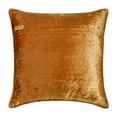 thumbnail image 3 of The HomeCentric Decorative Gold Pack of 2, 26x26 inch (65x65 cm) Euro Shams, Velvet Burnout Velvet Euro Shams For Sofa, Damask Pattern Modern Style Easter - Blonde Damask, 3 of 3