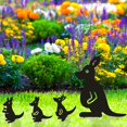 thumbnail image 2 of Estacas de Metal para jardín, decoración de jardín, familia de canguro, Animal, silueta negra, decoración de césped, estatua de adorno artística, 4 Uds., 2 of 5