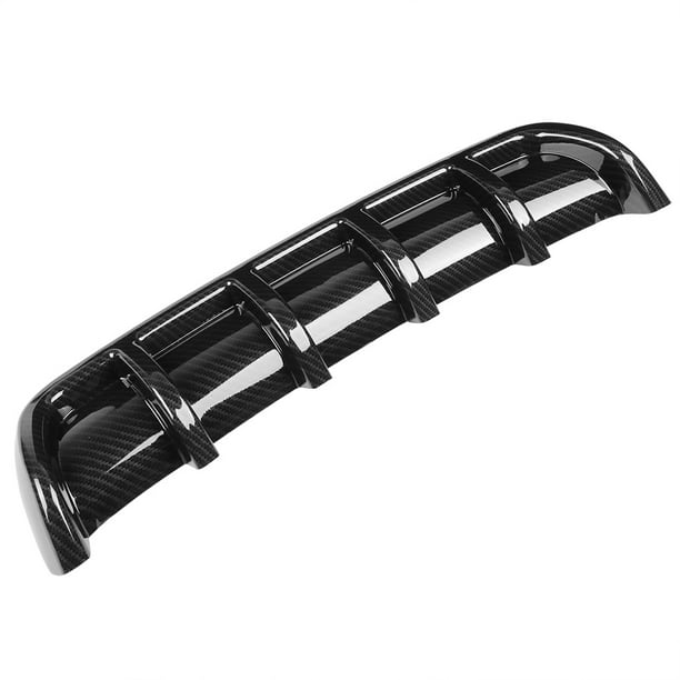 Difusor de Alerón de Aleta de Tiburón para Paracaques Trasero de Coche Abs Universal Negro que Aumina El Rendimiento Aerodinámico Diseño Elegante Labio de Aleta de Tiburón