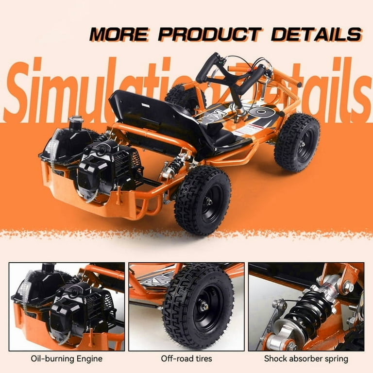 【fatboy.go.go.go】 SAY YEAH Go Kart,Safety Steel Frame Go Kart for Kids 8+