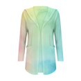 thumbnail image 3 of BODOAO Women's Cardigans Open Front Casual Lightweight Long Sleeve Knit Classic Fall Fashion Cardigan with Pockets Autumn and Winter Gradient Thin Mid Length Cardigan Side Pocket Jacket Pink Xxl, 3 of 6