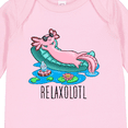 thumbnail image 4 of Inktastic Relaxolotl- Cute Axolotl on Summer Vacation Boys or Girls Long Sleeve Baby Bodysuit, 4 of 5
