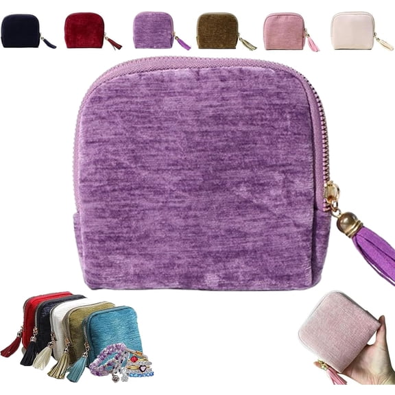Jewelry Pouch for Traveling, Jewelry Travel Case Pouches Zipper Organizer