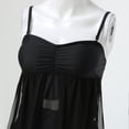 thumbnail image 5 of Aayomet Bathing Suit for Women Solid Tankini Two Piece Set (Black, XL), 5 of 5