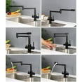Pot Filler Kitchen Faucet with Drinking Water Brass Dual Handle Cold