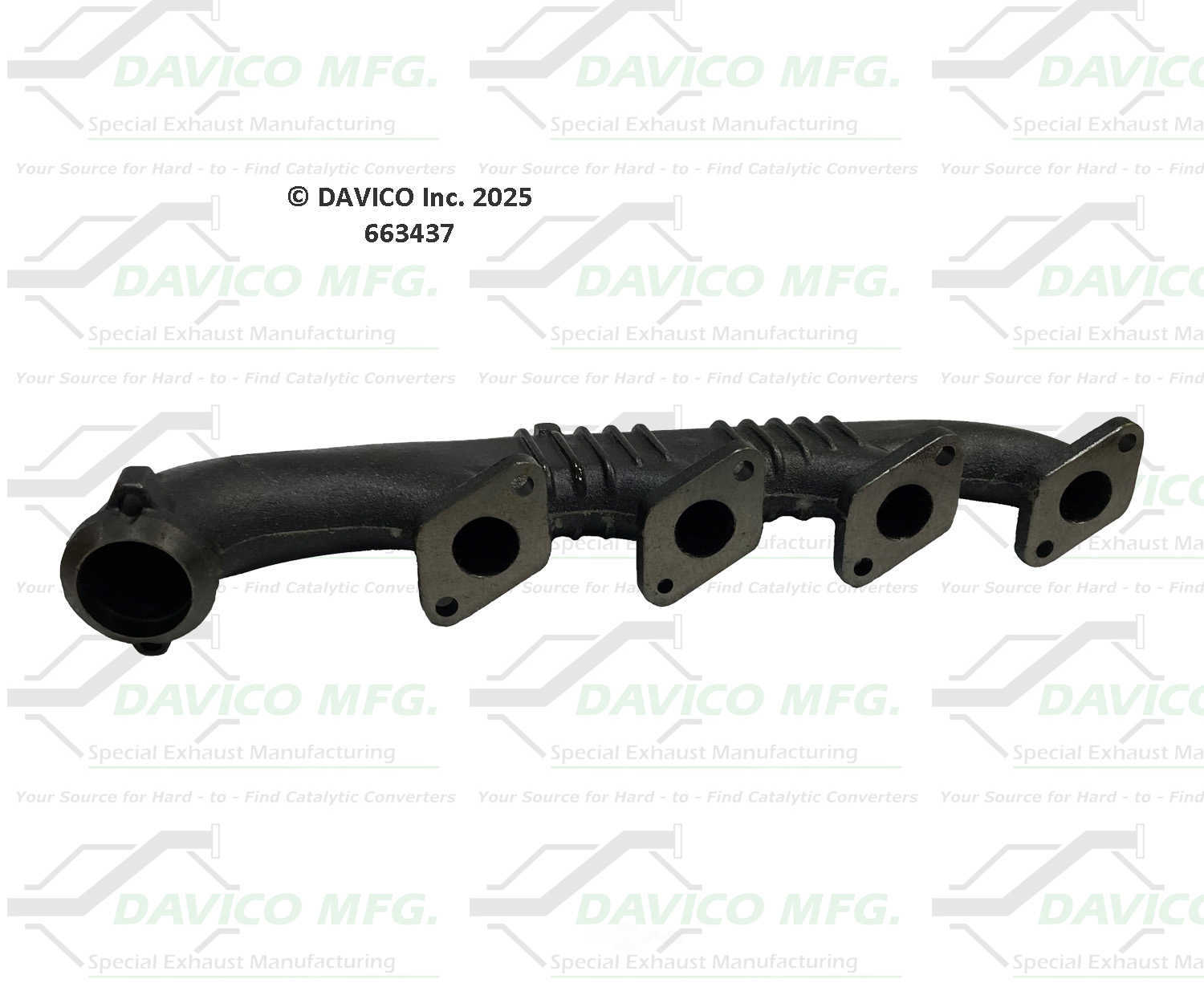 Davico Mfg 663437 Stand alone Exact-Fit exhaust manifold