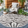 thumbnail image 2 of SAFAVIEH Courtyard Gerald Animal Indoor/Outdoor Area Rug, Ivory/Black, 2' x 3'7", 2 of 10