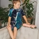 thumbnail image 4 of Balery Colorful Plant Wolf Conjunto de Pijama Infantil de Manga Corta con Estampado – Ropa de Dormir de Algodón Suave-Large, 4 of 6