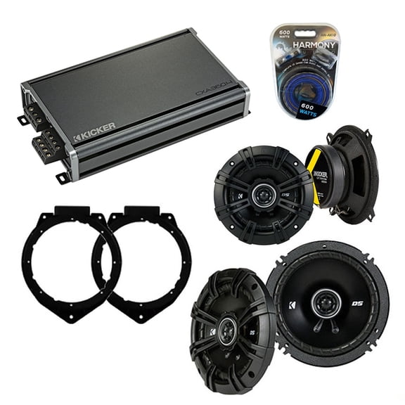 Fits Chevy Avalanche 2007-2013 Speaker Upgrade Kicker DSC65 DSC5 & CX300.4 Amp - Factory Certified Refurbished