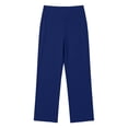 thumbnail image 4 of Ovbmpzd Yoga Pants for Women Blue Ladies Petite Wide-Leg Leggings High Waist Long Casual Leggings,XL, 4 of 6