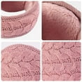 thumbnail image 5 of Unisex Warm Knit Earmuffs Ladies Cashmere Winter Pure Color Outdoor Fur Earwarmer, Adjustable Wrap, 5 of 6
