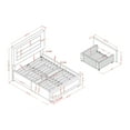 thumbnail image 3 of Naxime 4-Drawer Fabric Platform Bed, Queen, Gray, 3 of 7