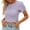 Rose Gold, variant on Ruyang Crop Tops for Women, Women's Summer Cropped T Shirt Street Popcorn Open Navel Short Sleeved Top Womens Hiking