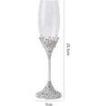thumbnail image 2 of Set de copas de champán de cristal, copas de boda para novios, vasos para brindis, juegos de regalo para parejas, regalo de compromiso, boda o inauguración de una casa, 2 of 4