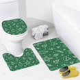 thumbnail image 2 of GZHJMY Bathroom Mat set of 3， 3 Pieces Bath Mats Set for Bathroom, Non-Slip Washable Cover Floor Rug Decorations for Bathroom, 2 of 6