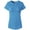 Azure Blue, variant on Womens Scoop Neck Longline Tee Round Bottom T Short Sleeve Modal Shirts