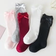thumbnail image 2 of HAOAN Baby Girls Knee High Socks Tube Cotton Stockings Long Tights Terry Socks, 6-12 Month, 5 Pack, 2 of 6