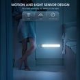thumbnail image 2 of Under Cabinet Lights,40 LED Rechargeable Battery Operated Motion Sensor Light Indoor, 2 Pack Magnetic Dimmable Closet Lights, Wireless Under Counter Lights for Kitchen, Stairs, 2 of 6