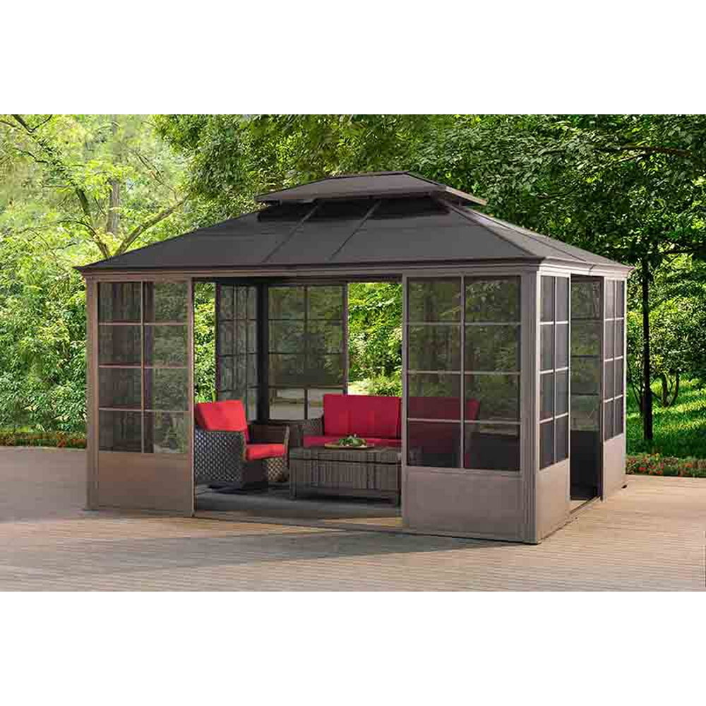 Sunjoy 12x14 Screen House Gazebo