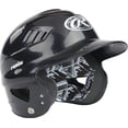 thumbnail image 2 of Casco de bateo Rawlings Remix Black CoolFlo, talla adolescente, 2 of 7