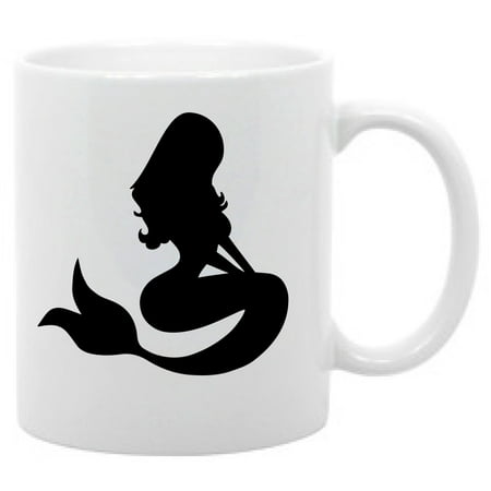 

Mermaid silhouette- 11 oz. coffee mug adult humor