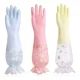 thumbnail image 1 of Guantes Largos Reutilizables P/limpiar/lavar Platos, 3 Pares, 1 of 7