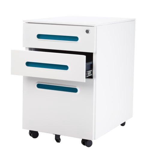 Vifah A99 Autonomous Smart Office 16" Wide 3 Drawer Steel Filing