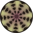 thumbnail image 1 of Ahgly Company Machine Washable Indoor Round Transitional Copper Brown Area Rugs, 4' Round, 1 of 7