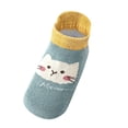 thumbnail image 5 of ZCFZJW Cute Cartoon Pattern Baby Floor Socks Summer Toddler Kids Boys Girls Anti-Slip Slipper Shoes Home Indoor Soft Soled Shoes Socks Z12-Green 3-5 Years, 5 of 6
