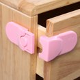 thumbnail image 2 of Cerradura de seguridad para bebés, cerradura de seguridad para niños para gabinete, cajón, nevera, lavadora (rosa), 2 of 7