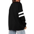 thumbnail image 4 of Womens Long Sleeve Shirts Color Block Casual Crewneck Tops Tshirt Basic Tee Fall Fashion Clothes Trendy Outfits 10-Black S, 4 of 4