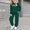 Dark Green-1, variant on RTKFRFLM Girls Kids 2-Piece Outfit Printed Hoodie Pants Casual Fashion Playwear 2-14Y