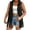 Black#sleeveless tassel vest women, variant on Women Tassel Vest 70s Hippie Faux Suede Rivets Sleeveless Fringe Jacket,Fringe Vest for Women Plus Size, Faux Suede Leather Cowboy Style Vest Sleeveless Tassels Cardigan Waistcoat