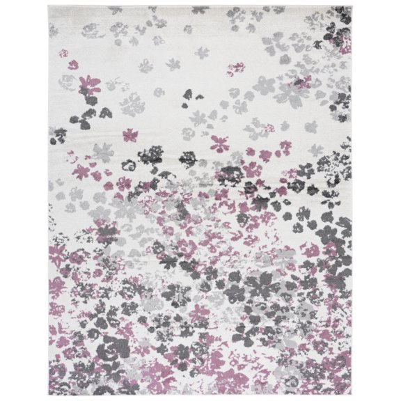 SAFAVIEH Adirondack Jermaine Floral Area Rug, Ivory/Purple, 3' x 5'