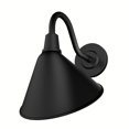 thumbnail image 2 of Hunter - Cassius 1-light Matte Black, Dimmable, Modern Style, Cone Shaped, for Bedrooms, Kitchens, Dining, Living Rooms - 46010, 2 of 9