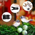 thumbnail image 5 of Navidad al aire libre Guirnalda de luces decorativas con forma de pájaros, luces LED acrílicas de 5 pájaros con clip, resistente al agua, 5 of 5
