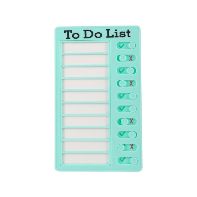 Lista de tareas reutilizable, planificador diario, tablero de plástico, tabla de tareas, responsabilidad, comportamiento para niños, tarjeta de autodisciplina, lista de tareas verdes