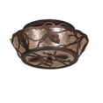 thumbnail image 3 of Meyda Tiffany 157592 Whispering Pines 2 Light 16" Wide Semi-Flush Ceiling Fixture - Rust /, 3 of 4